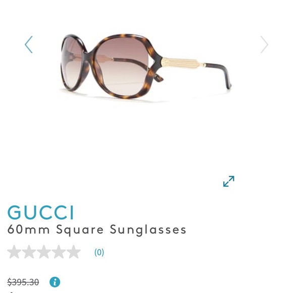 Women’s Gucci 60mm square sunglasses - Picture 5 of 7